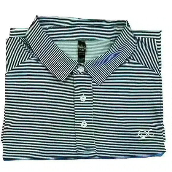 Southern Athletica Short Sleeve 1/4 Button Golf Performance Polo Shirt Mens XXL - Picture 1 of 13
